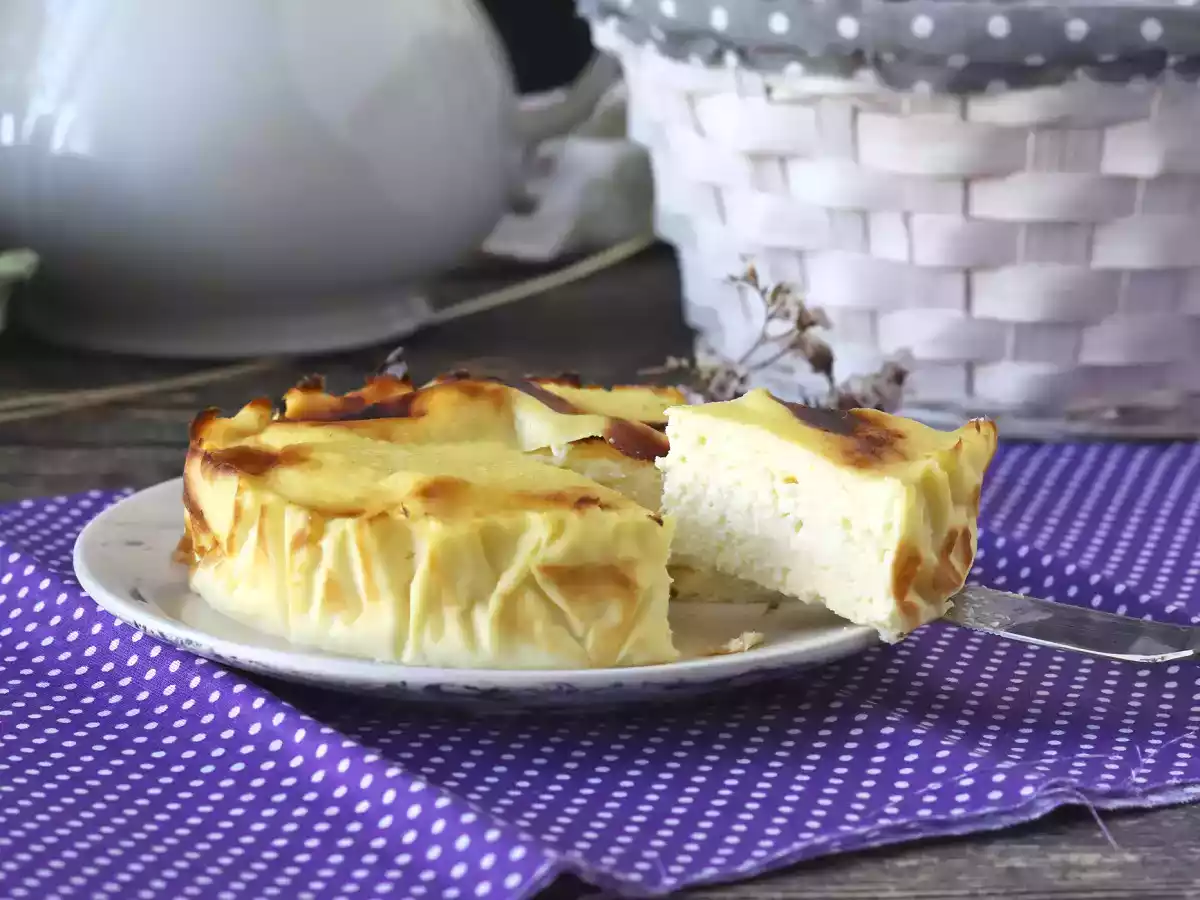 Zdravý tvarohový koláč ve fritéze na vzduchu - foto 3