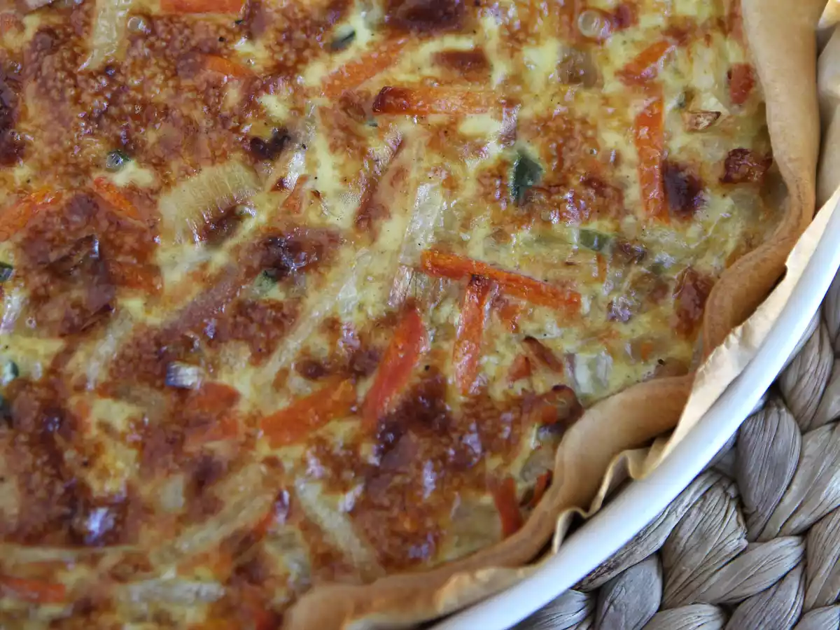 Zeleninový quiche se slaninou, který si zamiluje každý! - foto 2