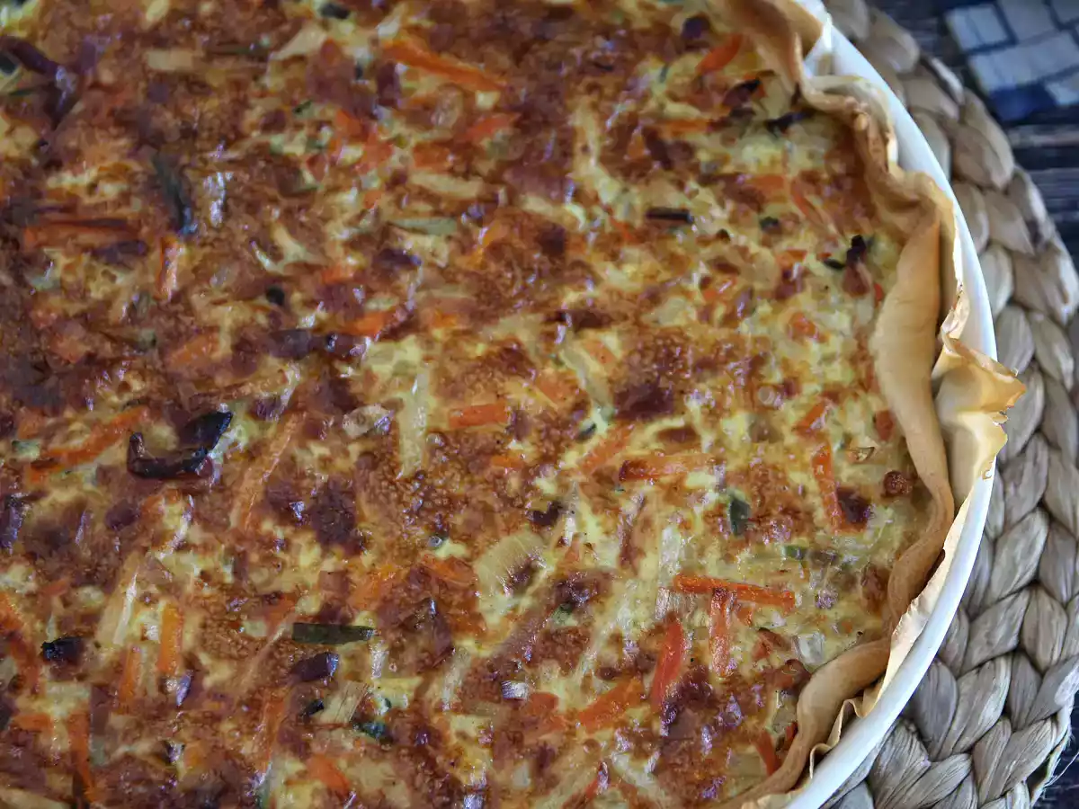 Zeleninový quiche se slaninou, který si zamiluje každý! - foto 4