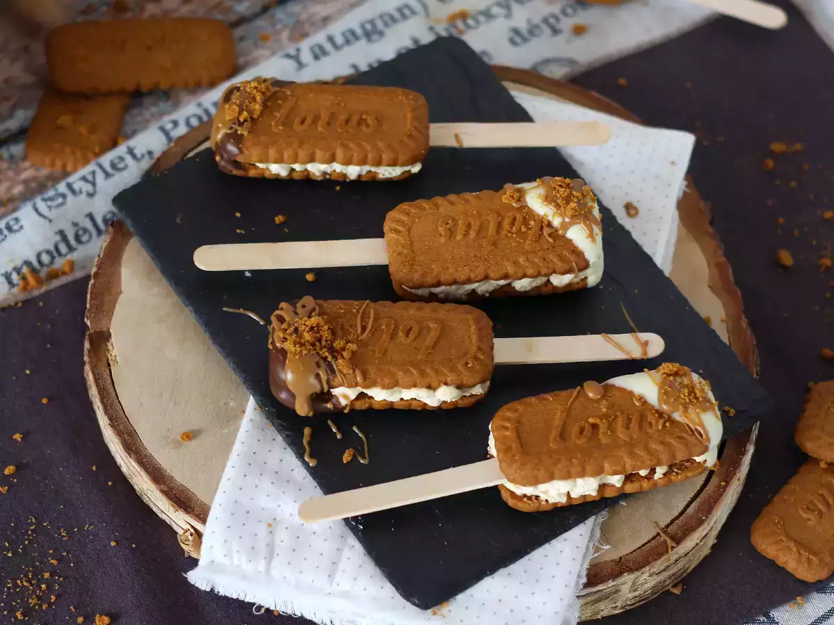 Zmrzlinové sendviče ze sušenek speculoos